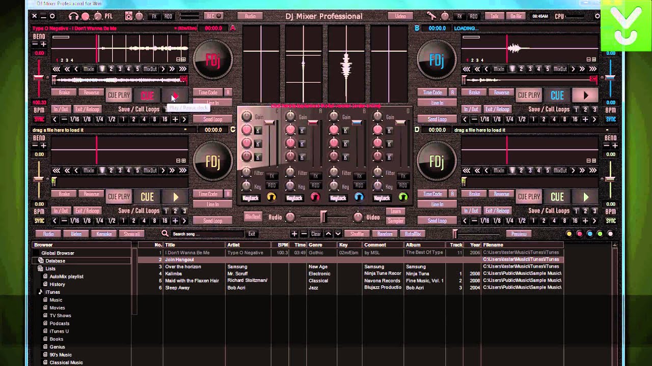 How to use dj mixer professional 5